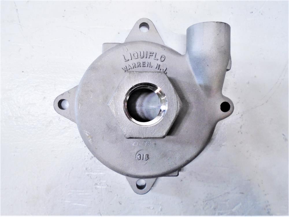 LiquiFlo 1" Pump Casing w/ LiquiFlo Back Plate, Stainless Steel